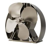 Forest Master, Viking Advanced Ventilateur de poêle - Puissant design à 4 pales pour une circulation de la chaleur respectueuse de l'environnement dans les poêles à bois et les cheminées