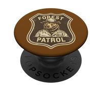 Forest Patrol Ours Ranger Wildlife Outdoor Camper Camping PopSockets PopGrip Adhésif