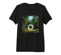 Forest Portal Fantasy Scène Cachée Realm Mystère Graphique T-Shirt Haut de Gamme