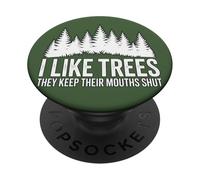 Forest Silence Adventure Outdoor Timber Lover PopSockets PopGrip Adhésif