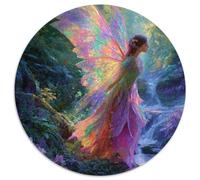 Forest Stream, Fairy with Arc-en-Ciel Wings || Puzzles Amusants en Famille 1000pcs (67.5x67.5cm) Adultes