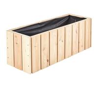 Forest Style Bac à Fleurs en Bois 40L - Acanta - 28 x 79 x 28 cm - Cerland