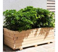 Forest Style Bac à Fleurs en Bois Bardane 90 x 40 x 33 cm - 80 L - Cerland