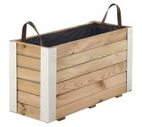 Forest Style Bac à Fleurs pour Plantes Montantes - (80 × 30 × H43,5 cm / 72 L) - Bambou