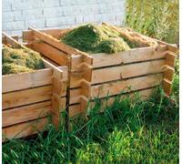 CERLAND Composteur en Bois traité 71 x 100 x 100 cm MezzitoL - 520L