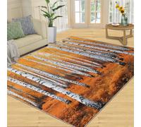 Forest Tapis 200x250cm, Birch Trees Tapis for Living Room