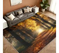 Forest Tapis 200x250cm, Forest Path Tapis for Living Room