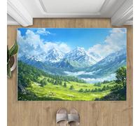 Forest Tapis 200x290cm, Mountain Forest Tapis for Living Room