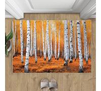 Forest Tapis 60x90cm, Birch Trees Tapis for Bedroom