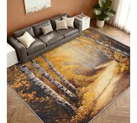 Forest Tapis 80x120cm, Birch Trees Tapis for Bedroom