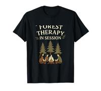 Forest Therapy in Session Frères et sœurs Amis Graphique feu de Camp T-Shirt