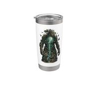 Forest Titan Dark Fantasy Naturecore Amateur de créatures mystiques Gobelet isotherme en acier inoxydable double paroi