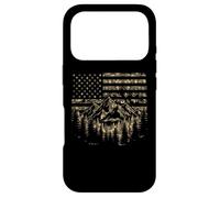 Forest Tree Wildlife Nature Outdoor Camo American USA Flag Coque pour iPhone 17 Pro