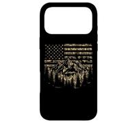 Forest Tree Wildlife Nature Outdoor Camo American USA Flag Coque pour iPhone 17 Pro Max