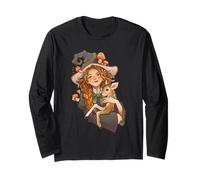 Forest Witch Cottagecore Cerf Familiar Champignon Magic Vibes Manche Longue