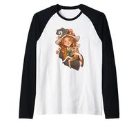 Forest Witch Cottagecore Cerf Familiar Champignon Magic Vibes Manche Raglan