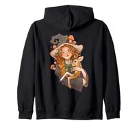 Forest Witch Cottagecore Cerf Familiar Champignon Magic Vibes Sweat à Capuche