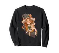 Forest Witch Cottagecore Cerf Familiar Champignon Magic Vibes Sweatshirt