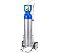 forestalk Chariot à cylindre d'oxygène à roulettes pour bouteilles de gaz/azote/acétylène, design robuste, convient aux cylindres de 23,5 cm de diamètre, idéal pour les entrepôts et l'utilisation