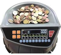 forestalk Compteur de pièces électrique, trieur de pièces commercial avec affichage LED, 8 bacs à pièces, 216 comptes/min, prend en charge le comptage, le tri, l'ajout et le mode lot pour l'entreprise