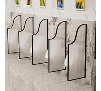 forestalk Diviseur de séparation urinaire 120x40cm Écran de Protection de la Vie privée en Verre tempéré Mural monté Semi-Transparent pour l'hôtel Restroom Modern Luxury Design