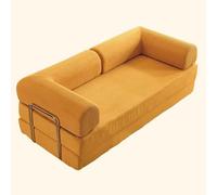 forestalk Loveseat Sofa Bed Corduroy Sleeper Foldable Matelas Compact canapé avec accoudoirs pour Petits espaces Chambre à Coucher Salle à Manger 59 Pouces