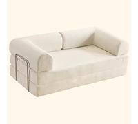 forestalk Loveseat Sofa Bed Corduroy Sleeper Foldable Matelas Compact canapé avec accoudoirs pour Petits espaces Chambre à Coucher Salle à Manger 59 Pouces