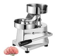 forestalk Presse à hamburger en acier inoxydable épais pour hamburgers faits maison, comprend un paquet de papier à hamburger (500 feuilles) pour former la viande de cuisine