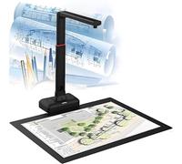 forestalk Scanner de documents pour formats A2/A3/A4, dessins, cartes, livres, journaux, restauration d'images, suppression des empreintes digitales, portable avec lumière LED, nettoyage facile du