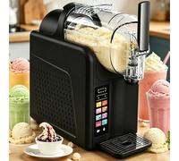 forestalk Slushie Maker No Ice Needed 7 Preset Soft Serve Machine 68oz Self Cleaning Counter Blender Frozen Drink Blender for Home Office Party Black