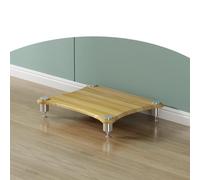 forestalk Support d'imprimante, étagère multimédia, support TV d'angle, étagère d'angle audio vidéo, étagère d'angle en bois, armoire stéréo, unité de divertissement peu encombrante