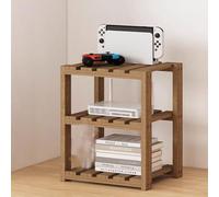forestalk Support HiFi en bois massif pour imprimante, console multimédia, étagère de rangement compact pour CD/DVD