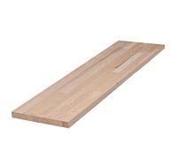 FORESTEA Tablette hêtre Massif lamellé collé abouté 800 x 400 x 18 mm - FSC 100%