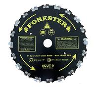 FORESTER Lame de débroussailleuse pour tronçonneuse - 22,9 cm x 20 dents | S'adapte à la plupart des débroussailleuses à tige droite | Kit de conversion vendu séparément