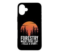 Foresterie où Chaque Feuille raconte Une Histoire forestière Coque pour iPhone 16 Plus