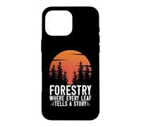 Foresterie où Chaque Feuille raconte Une Histoire forestière Coque pour iPhone 16 Pro Max