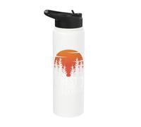 Foresterie où chaque feuille raconte une histoire forestière Stainless Steel Insulated Water Bottle