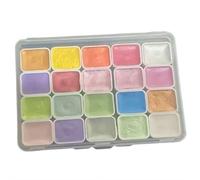 Forestey Ensemble de peinture aquarelle à couleurs changeantes, 20 couleurs scintillantes, effet caméléon, peinture de qualité artistique pour illustration et journal, ensemble de peinture à