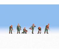 Noch Figurines Ouvriers forestiers 36061 N (1:160) peintes, debout - Set