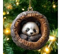 Forests Animal Hanging Decorations 2025-2D Acrylique Animal Christmas Ornements, Idées De Cadeaux Personnalisés pour La Ferme Hiver
