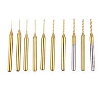 Foret 10 Pièces 0,40-1,30mm pour Circuit Imprimé | Usinage Pcb et Pièces Métalliques de Précision, Forte Résistance à L’usure, Longue Durée de Service