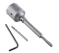 Foret, 65mm Perforateur Béton Foret De Scie Trépan Ensemble De Brique Pierre De Ciment Tige De 200mm Avec Clé Marteau Électrique Perforateur De Mur Bielle avec Jeu De Clés