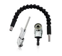 Foret à angle droit et kit d'extension d'angle flexible, Renvoi d'Angle Visseuse Coudée 105 Degrés Hexagonale 1/4"" pour Perceuse