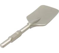 Foret à bêche en argile, acier 40Cr durable, grande taille 17,3 * 5,3 pouces, argent