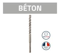 DIAGER - Foret Marteau Spécial Béton Armé Booster Plus SDS Plus- Percez le Béton Armé avec Précision Inégalée - Ni Déviations ni Fissures - Technologie 3 Taillants - Compatible SDS Plus - Ø 10 x 160mm