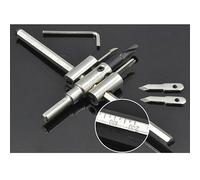 Foret à bois réglable de 30 à 120/200/300 mm - Foret à bois rond - Type d'aéronef - Outil de perçage de trous de précision - Foret de travail du bois - Polyvalent