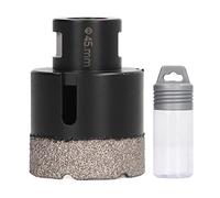 Foret à carotte diamanté sec/humide M14, foret à carotte diamanté brasé sous vide pour carrelage, granit, marbre et pierre, perçage rapide et stable avec filetage M14 pour meuleuse (45mm)