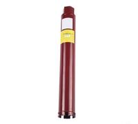 Foret à carotter pour pierre dure, béton, marbre pour granit, perçage sec et humide avec 3 dents frittées, segment, machine d'angle, adaptateur SDS hexagonal, tige ronde, noir, 32 x 370 mm, 1 pièce