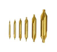 Foret à centrer combiné HSS (6/7 pièces) avec fraises chanfreiner angulaires de 1,0/1,5/2,0/2,5/3,5/5 mm for outils travail des métaux(7pcs 1.0-5.0mm)