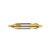 Foret à centrer double tête Type A M35 1.5mm Revêtement Titane | Double tête pour centrage précis, alliage M35 haute cobalt et revêtement titane pour longévité accrue